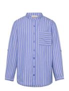 Theodor Tops Shirts Long-sleeved Shirts Blue MarMar Copenhagen