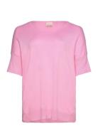 Swclia Pu 3 Tops T-shirts & Tops Short-sleeved Pink Simple Wish