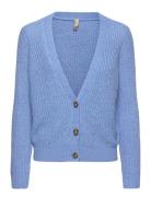 Sc-Glenda Tops Knitwear Cardigans Blue Soyaconcept