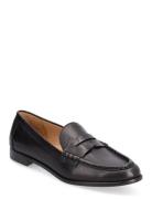 Wynnie Burnished Leather Loafer Loaferit Matalat Kengät Black Lauren R...