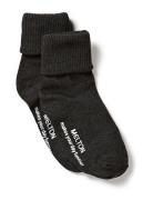 Cotton Socks - Anti-Slip Sukat Grey Melton
