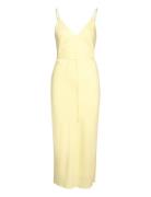 Recycled Cdc Midi Slip Dress Polvipituinen Mekko Yellow Calvin Klein