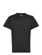 Crew Neck Pima Tops T-shirts Short-sleeved Black Bread & Boxers