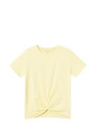 Nkfdinas Ss Nreg Short Top Tops T-shirts Short-sleeved Yellow Name It