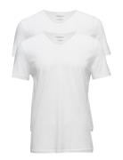 Mens Knit 2Pack Tsh Tops T-shirts Short-sleeved White Emporio Armani