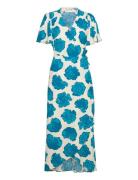 Archana Butterfly Polvipituinen Mekko Blue Fabienne Chapot