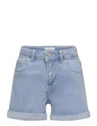 Rolled-Up Hem Denim Shorts Bottoms Shorts Blue Mango