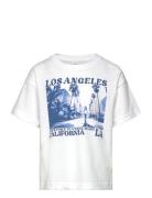 T Shirt La Print Tops T-shirts Short-sleeved White Lindex