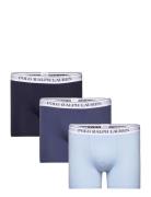 Stretch Cotton Boxer Brief 3-Pack Bokserit Blue Polo Ralph Lauren Unde...