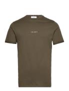 Lens T-Shirt Tops T-shirts Short-sleeved Green Les Deux