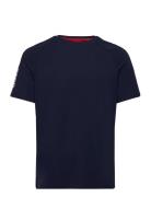 Sporty Logo T-Shirt Designers T-shirts Short-sleeved Navy HUGO