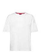 Shuffle_T-Shirt Tops T-shirts & Tops Short-sleeved White HUGO