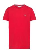 Shield Ss T-Shirt Tops T-shirts Short-sleeved Red GANT