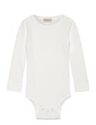 Plain Body Ls Bodies Long-sleeved White MarMar Copenhagen