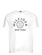 Hilfiger Coin Tee Tops T-shirts Short-sleeved White Tommy Hilfiger