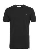 Pique T-Shirt Tops T-shirts Short-sleeved Black Les Deux