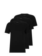 Tshirtvn 3P Classic Tops T-shirts Short-sleeved Black BOSS