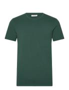 Cfdavide Crew Neck Tee Tops T-shirts Short-sleeved Green Casual Friday