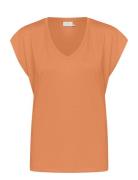 Kalise T-Shirt Tops T-shirts & Tops Short-sleeved Orange Kaffe