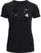 Ua W Sportstyle Logo Ss Sport T-shirts & Tops Short-sleeved Black Unde...