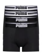 Puma Placed Logo Boxer 4P Ecom Bokserit Black PUMA