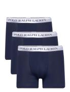 Stretch Cotton Boxer Brief 3-Pack Bokserit Navy Polo Ralph Lauren Unde...