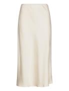 Yaspastella Hw Midi Skirt - Noos Polvipituinen Hame Cream YAS