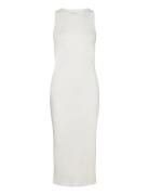 Vmlavender Sl O-Neck Calf Dress Vma Noos Polvipituinen Mekko Cream Ver...