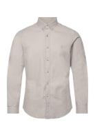 Slim Fit Dobby Shirt Tops Shirts Casual Grey Polo Ralph Lauren