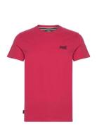 Essential Logo Emb Tee Tops T-shirts Short-sleeved Red Superdry