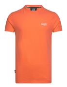 Essential Logo Emb Tee Tops T-shirts Short-sleeved Orange Superdry