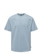 Onsfred Rlx Ss Tee Noos Tops T-shirts Short-sleeved Blue ONLY & SONS