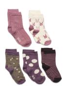 Socks W. Pattern Sukat Multi/patterned Minymo
