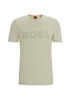Thinking 1 Tops T-shirts Short-sleeved Cream BOSS