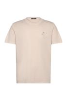 Organic Neuw Band Teee Tops T-shirts Short-sleeved Cream NEUW