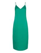 Viellette Singlet Satin Dress/Su - Noos Polvipituinen Mekko Blue Vila