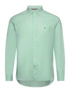 1985 Flex Oxford Rf Shirt Tops Shirts Casual Green Tommy Hilfiger