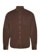 Cfanton Ls Bd Baby Cord Shirt Tops Shirts Casual Brown Casual Friday