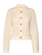 Esmagda Cardigan Knit Tops Knitwear Cardigans Cream Esme Studios