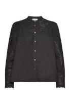 Shirt Tops Shirts Long-sleeved Black Sofie Schnoor