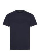 Am Emboss Tee Tops T-shirts Short-sleeved Navy Hackett London