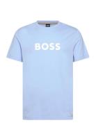 T-Shirt Rn Tops T-shirts Short-sleeved Blue BOSS