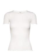 Rwbelize Ss O-Neck T-Shirt Tops T-shirts & Tops Short-sleeved White Ro...