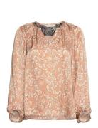 Katarina Blouse Tops Blouses Long-sleeved Beige ODD MOLLY