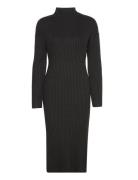 Knitted Turtleneck Dress Polvipituinen Mekko Black Gina Tricot