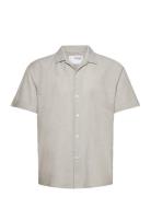 Slhrelaxsun Shirt Ss Resort Tops Shirts Short-sleeved Grey Selected Ho...