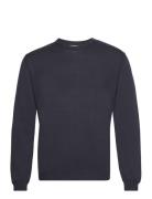 Extrafine Merino Knit Tops Knitwear Round Necks Navy S.T. VALENTIN