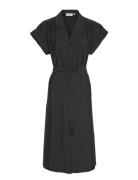 Mschgianara Benina Ss Dress Polvipituinen Mekko Black MSCH Copenhagen