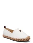 Th Leather Flat Espadrille Matalat Sandaalit Espadrillot White Tommy H...