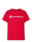 Crewneck T-Shirt Sport T-shirts Short-sleeved Red Champion